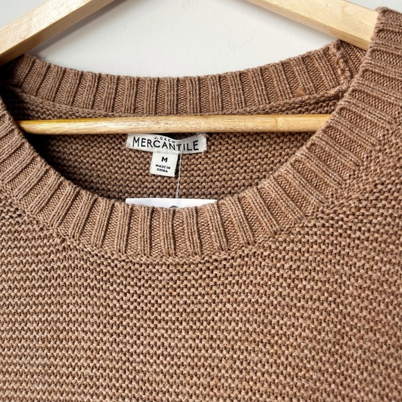 NWOT J. Crew Mercantile Classic Waffle Knit Crewneck Sweater - Picture 6 of 8